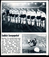 Borussia Dortmund--Mannschaftsfoto--Fussball--Zeitungsausschnitt von 1967