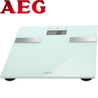 AEG 7in1 Personenwaage bis 180 kg Körperfett-Waage Analyse-Waage Glas PW 5644w