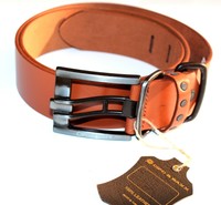 Herren Gürtel Cipo & Baxx Große Schale Größe 85 cmbis 110 cm Leder Schalle Braun