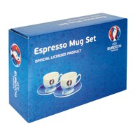 UEFA EURO 2016 - 2 er Espressotassen Set - in Showbox