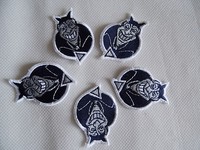 5 Stück Hamburger Blue Devils  Aufnäher   Neu  siehe auch Fotos