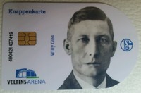 FC Schalke 04 Knappenkarte Willy Geis Ehrenkarte mit Restguthaben