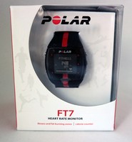 Polar FT7M Herren-Herzfrequenzmessgerät Pulsuhr Laufuhr Pulsmesser, schwarz-rot