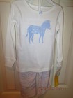 NWT Carter's Size 24 Mos 2 piece girls pajamas, zebra in pink/blue