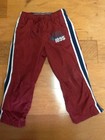 Oshkosh Athletic Lined Pants Maroon Boy Child Size 4 Lightweight EUC