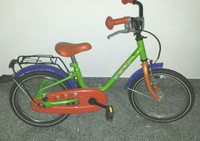 Kinderrad Delphin 16 Zoll Fahrrad grün *top*