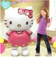 2 x 45'' Folienballon Hello Kitty Airwalker 116 cm Kindergeburtstag Heliumballon