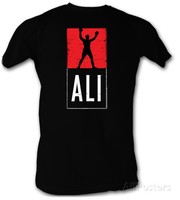 Muhammad Ali - Ali T-Shirt Schwarz Neu Official Herren Mens Tee