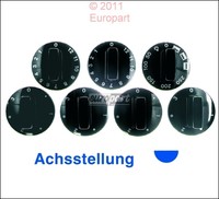 Knebelset Knöpfe Drehgriff Herd Backofen  Knebel Schalter Knopf schwarz universa