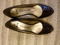 K & S KENNEL UND SCHMENGER Größe 41 dunkel braun Lack Leder wie NEU