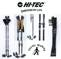 Hi-Tec Nordic Walking Teleskop Stöcke Anti Schock Trekking Wander Aluminium HT3
