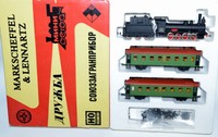 Die Satz - Die Dampflok Ow724 +2 Wagen SZD CCCP Russisch HO Markscheffel OVP