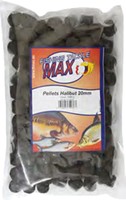 Halibut-Pellets, schwarz, 1 kg, 20 mm, Raubfischfutter, Waller, Karpfen, Stör