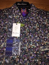 Mens Robert Graham Multi Nessie L/S -Nwt $248 Size Large