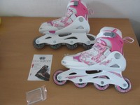 Roces Mädchen Inlineskates Compy Compy 6.0 Girl weiss-rosa 38/41 400735-001-