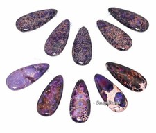 Sea Sediment Imperial Jasper Gemstone Loose Beads Pendant Set 5 Beads