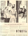 VTG 1940 Sanforized Shrunk Men's Shirt DOCTOR'S Office NURSE Miss Albers ART Ad