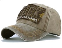 *TREND* Retro Vintage BASECAP BASEBALLCAP ROCK Cap Washed Taupe uvp 19,95 