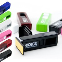 Geocaching Stempel, Logbuchstempel mit Wunschtext & Logo - in 6 Farben wählbar