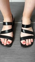 S.Oliver Sandalen Sandaletten Gr. 39 schwarz ♡ gebraucht