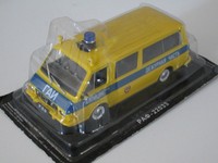 RAF 22033 Polizei GAI -- gelb-- 1/43--IXO/IST/Kultowe Auta PRL--NEU--OVP