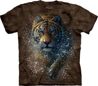 The Mountain Unisex Erwachsen Tiger Splash Big Cats T Shirt