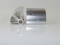 Kart Pedalverlängerung,SET(2 Stück)(Bremspedal & Gaspedal),Pedal Pedale, silber