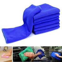 6X Plüsch Autowäsche Handtuch Mikrofaser Tücher Auto Reinigung Politur Waschen F