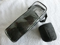 4 er Set Fleece-Bandagen schwarz neu