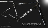 Rahmen Aluminium und Gabeln Carbon/Aluminium Rennrad X-PERIA 1200 Größe 54 Black