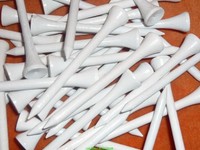 500 Holztees 8,3 cm weiß ~ Holz-Tees ~ Hartholztees