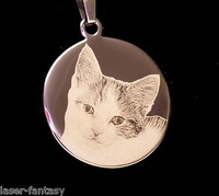 Schmuck Anhänger Rund Geschenkidee Fotogravur  Foto