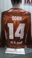 FC St. Pauli Trikot 10/11 # 14 Eger Gr. XL DYF Helfen Gewinnen Hamburg