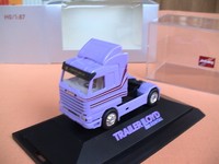 Herpa PC SZM MB 1850 SK HD Trailer Lloyd Rental lila 