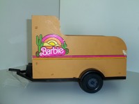 MATTEL ** Barbie Western / Rodeo Pferdeanhänger - Anhänger ** 1980´er Jahre