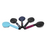 QHP Schweif- und Mähnenbürste "Print" abgerundete Kunststoffborsten 5 Farben