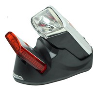 LED-AKKU Set-LEUCHTTURM PRO 40 Lux-schwarz-NEUE STVZO