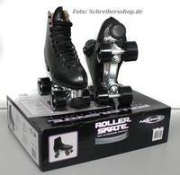 UNISEX LEDER Rollschuhe Schwarz Gr. 37 38 39 40 41 42 43 AUSWAHL