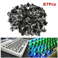 87Pcs Gateron RGB Series Black 3Pin Mechanical Switch For Tenkeyless Keyboard
