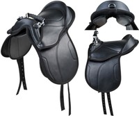 HKM Shetty Sattel Starter Ponysattel 10" schwarz