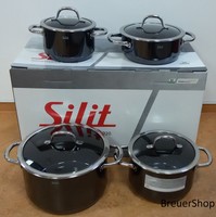 Silit Passion black Kochtopfset  4 tlg  
