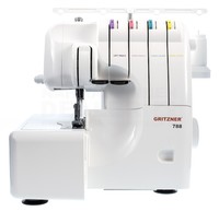 Gritzner 788 Overlock + 5 Sondernähfüße und Abfallbehälter