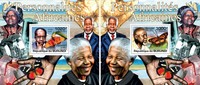 BURUNDI 2011 ** Mandela Senghor Lutuli 2S/S #22