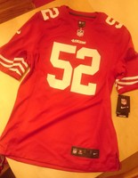 Nike NFL Football Willis San Francisco 49ers Limited Jersey Rot Gr. M NEU