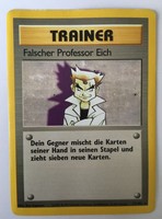Pokémonkarte - selten/rare - falscher Professor Eich - Trainerkarte - Pokemon