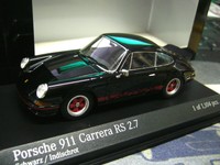PORSCHE 911 Carrera RS 2.7 Entenbürzel 1972 black schwar Minichamps PMA NEU 1:43