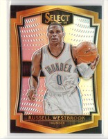 2015-16 Panini Select Premier Prizms Silver Refractor #159 Russell Westbrook