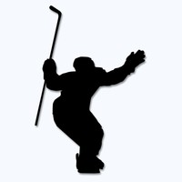 Aufkleber Eishockey - 30 Farben zur Wahl - Motiv 2