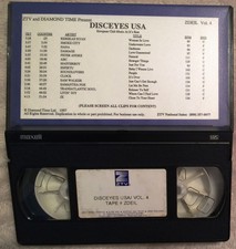 MUZAK/ZTV DISCEYES VOL 4 VHS EUROPEAN PROMO MUSIC VIDEOS/NANA/DAMAGE/ESPIRTU++++