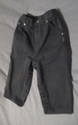 Rare Covington Boys 18 Months Gray Puppy Tag Pants Snap Bottom Elastic Zip Up